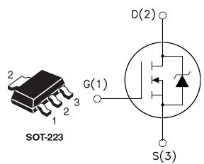 STN1HNK60, N-CHANNEL 600V - 8? - 1A SOT-223 SuperMESH™ MOSFET